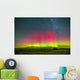 Aurora Borealis above Grasslands Wall Decal