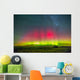 Aurora Borealis above Grasslands Wall Decal