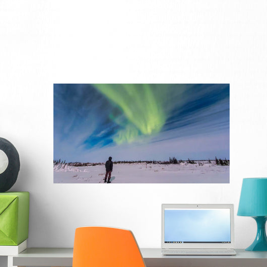 Aurora Borealis under Bright Wall Decal
