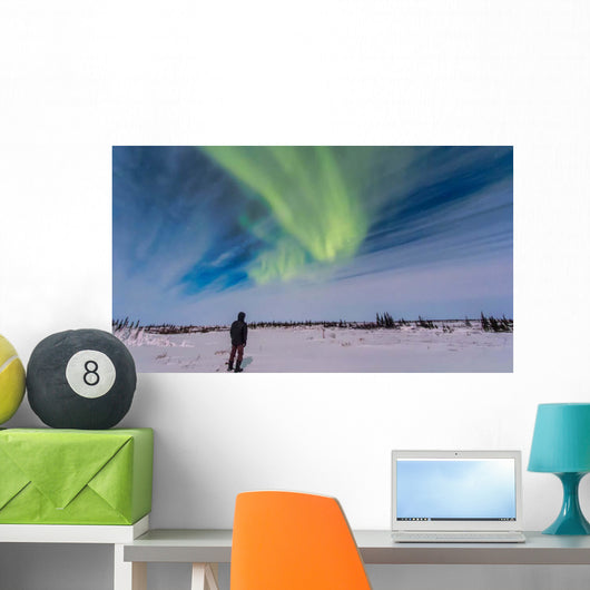 Aurora Borealis under Bright Wall Decal