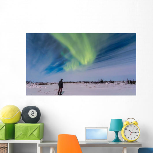 Aurora Borealis under Bright Wall Decal