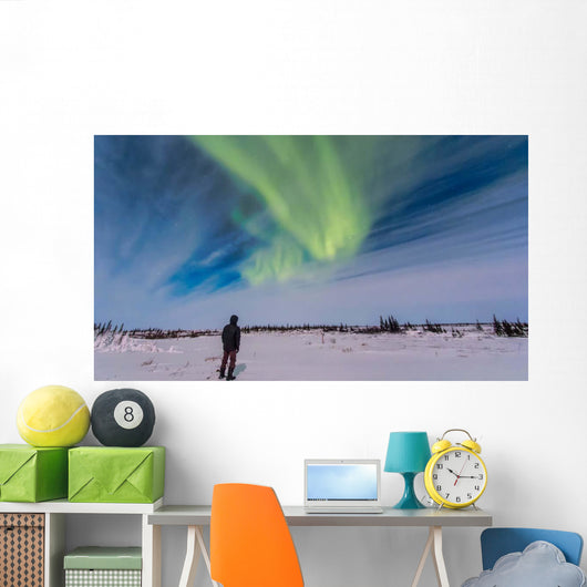 Aurora Borealis under Bright Wall Decal