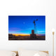 Crescent Moon beside Mars Wall Decal