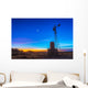 Crescent Moon beside Mars Wall Decal