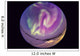 Fish-eye Lens Aurora Borealis Wall Decal Design 2