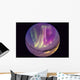 Fish-eye Lens Aurora Borealis Wall Decal Design 1
