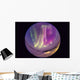 Fish-eye Lens Aurora Borealis Wall Decal Design 1