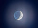 Crescent Moon with Earthshine Wall Decal Design 3