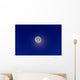 Crescent Moon with Earthshine Wall Decal Design 2