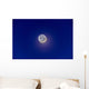 Crescent Moon with Earthshine Wall Decal Design 2
