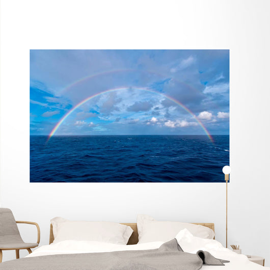 Double Rainbow over Atlantic Wall Decal