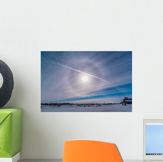 Ice Crystal Lunar Halo Wall Decal