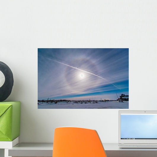 Ice Crystal Lunar Halo Wall Decal