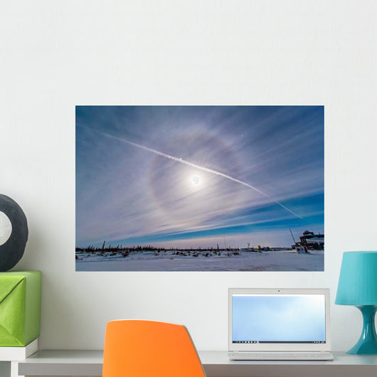 Ice Crystal Lunar Halo Wall Decal