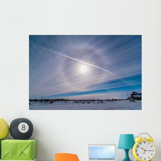 Ice Crystal Lunar Halo Wall Decal