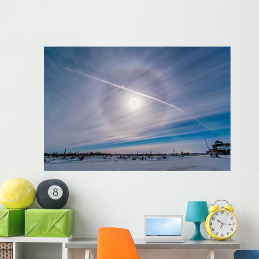 Ice Crystal Lunar Halo Wall Decal