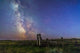 Mars Saturn Milky Way Wall Decal
