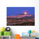Copper Moon Rising over Wall Decal