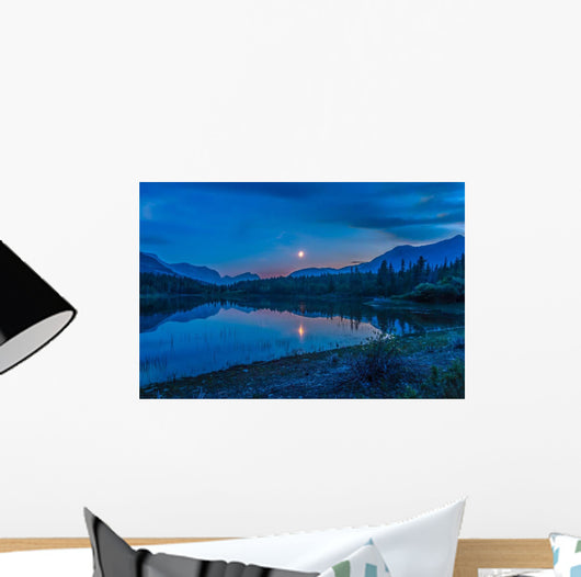 Crescent Moon over Middle Wall Decal