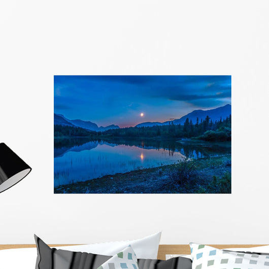Crescent Moon over Middle Wall Decal