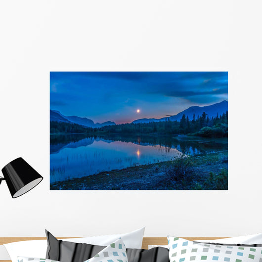 Crescent Moon over Middle Wall Decal