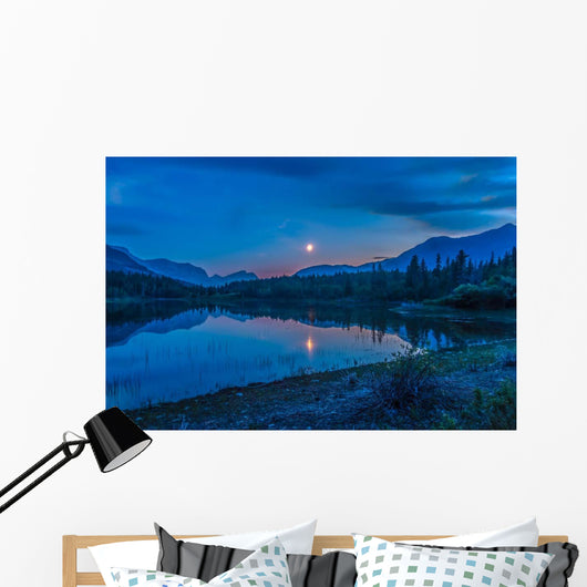 Crescent Moon over Middle Wall Decal