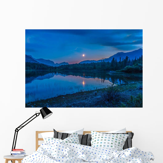 Crescent Moon over Middle Wall Decal