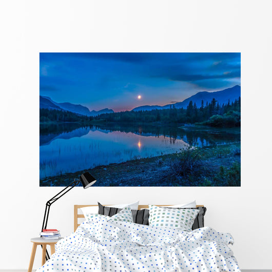Crescent Moon over Middle Wall Decal