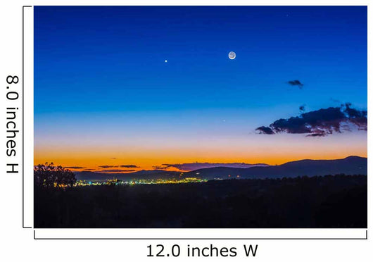Moon Mercury Venus Conjunction Wall Decal