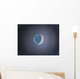 Crescent Moon with Earthshine Wall Decal Design 1