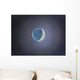 Crescent Moon with Earthshine Wall Decal Design 1
