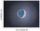Crescent Moon with Earthshine Wall Decal Design 1