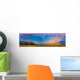 Panorama Colorful Sunset over Wall Decal
