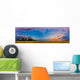 Panorama Colorful Sunset over Wall Decal