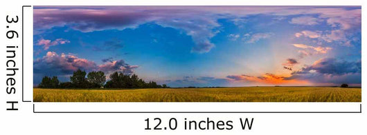 Panorama Colorful Sunset over Wall Decal