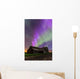 Purple Aurora over Old Wall Decal Design 2