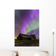 Purple Aurora over Old Wall Decal Design 2