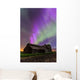 Purple Aurora over Old Wall Decal Design 2