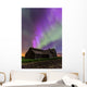 Purple Aurora over Old Wall Decal Design 2