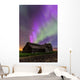 Purple Aurora over Old Wall Decal Design 2