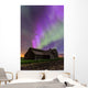 Purple Aurora over Old Wall Decal Design 2