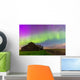 Purple Aurora over Old Wall Decal Design 1