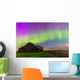 Purple Aurora over Old Wall Decal Design 1