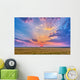 Prairie Sunset with Crepuscular Wall Decal