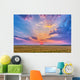 Prairie Sunset with Crepuscular Wall Decal