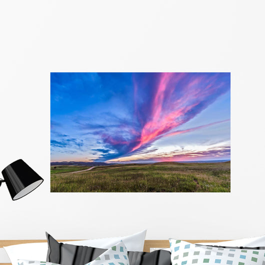 Colorful Sunset Reesor Ranch Wall Decal