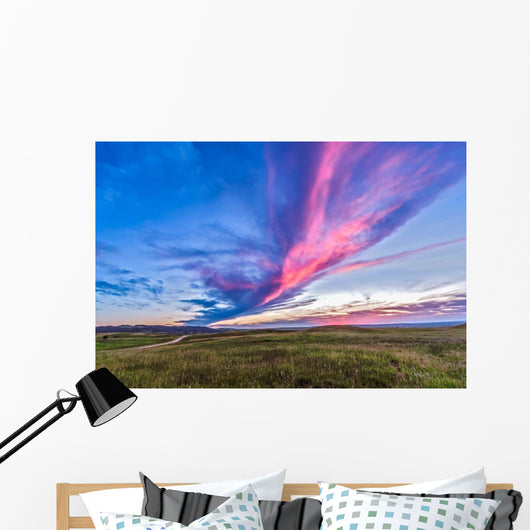 Colorful Sunset Reesor Ranch Wall Decal