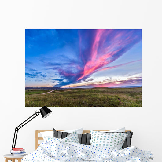 Colorful Sunset Reesor Ranch Wall Decal