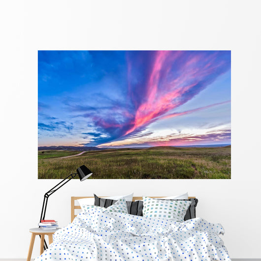 Colorful Sunset Reesor Ranch Wall Decal