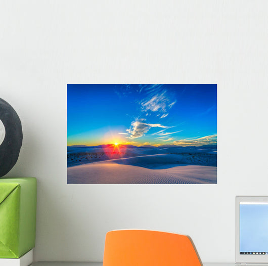 Setting Sun White Sands Wall Decal